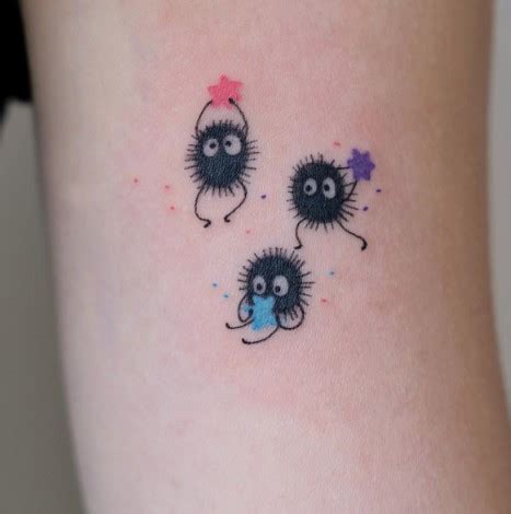 spirited away soot sprites tattoo|49 Stunning Spirited Away Tattoos with Meaning